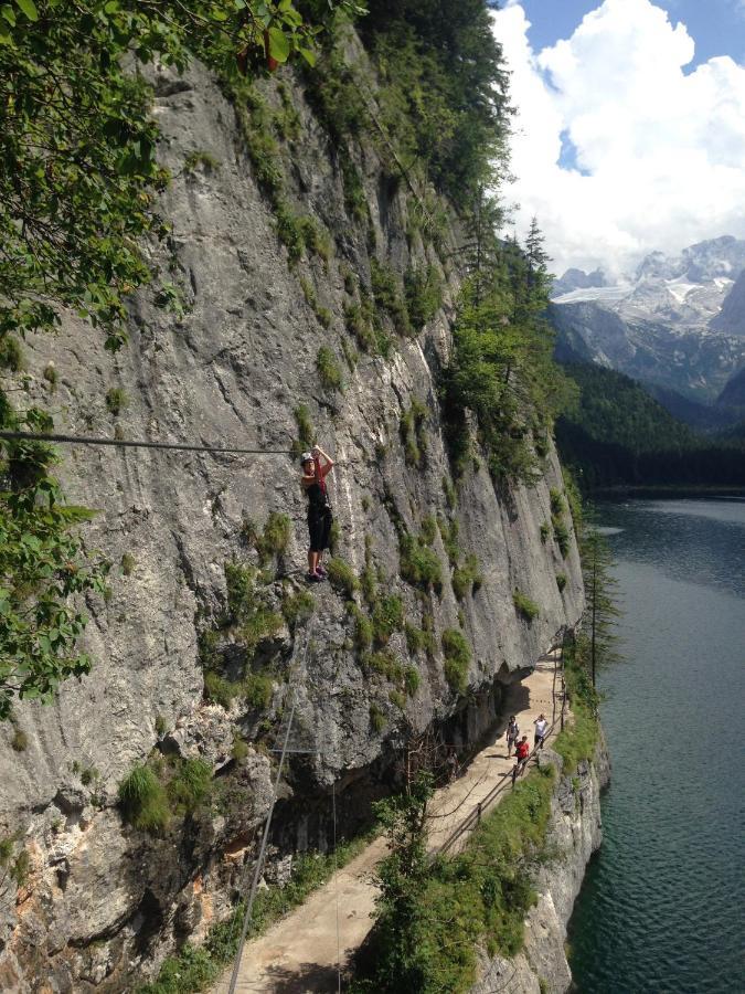 Ferienwohnung Stoablick - Barrierefrei Mit Bergblick Bad Goisern Kültér fotó