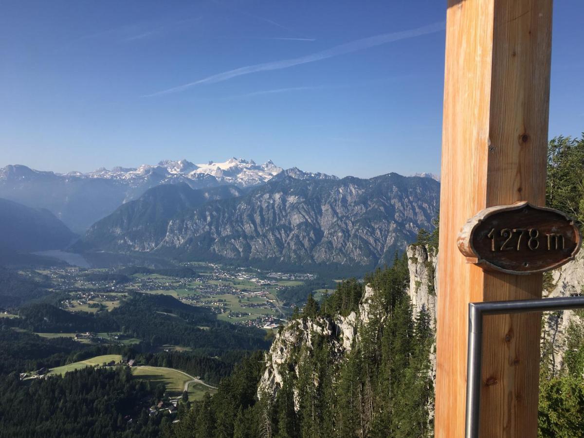 Ferienwohnung Stoablick - Barrierefrei Mit Bergblick Bad Goisern Kültér fotó